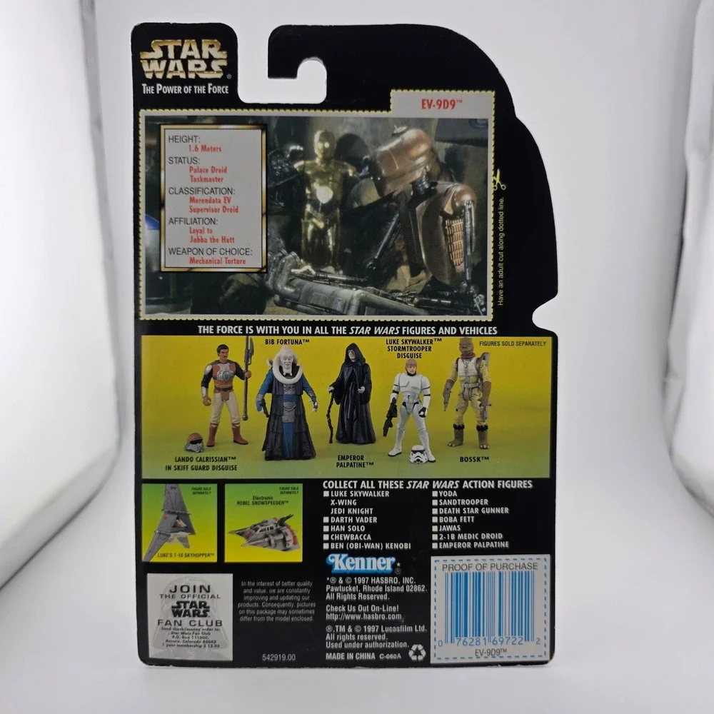 Star Wars POTF EV-9D9 Droid 1997 Kenner Action Figure MOC‎ Unopened